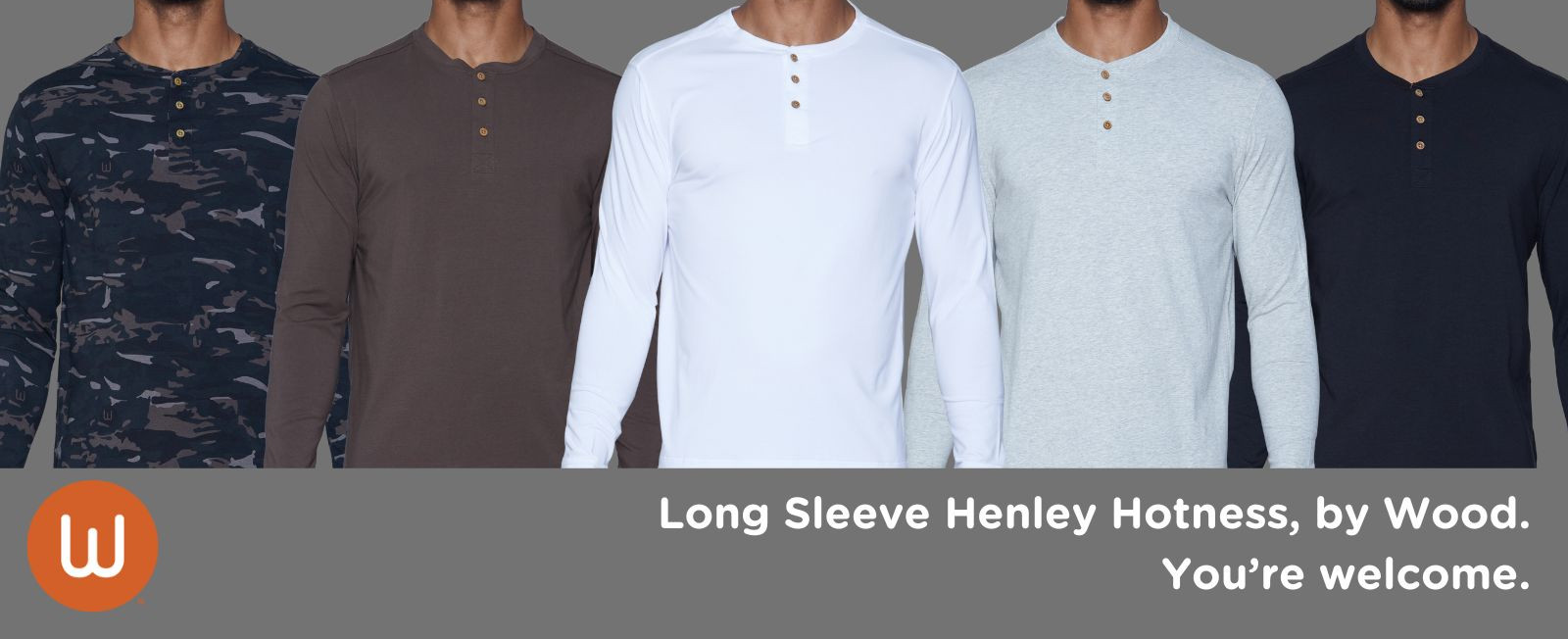Men's long sleeve henleys
