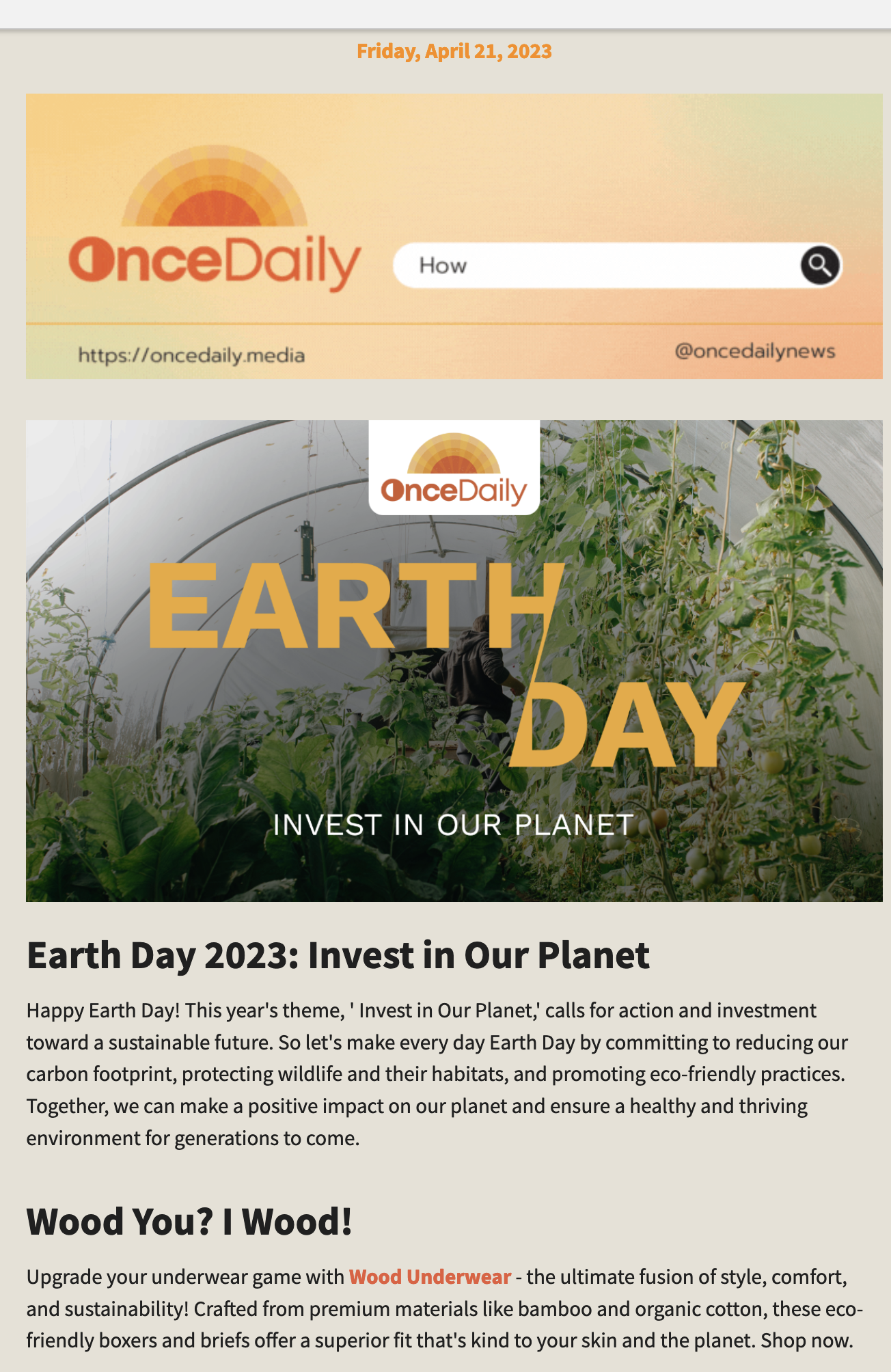 Once Daily_Earth Day