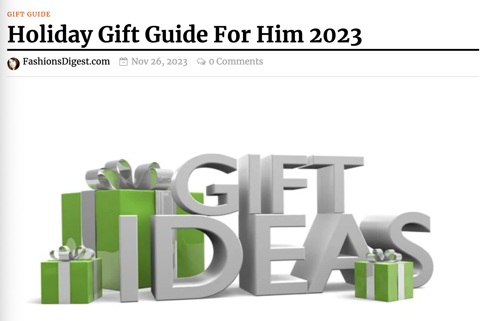 Holiday Gift Guide for Him 2023